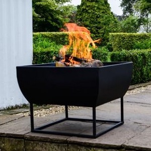 Outdoor Windermere Firebowl (Black) - Ivyline